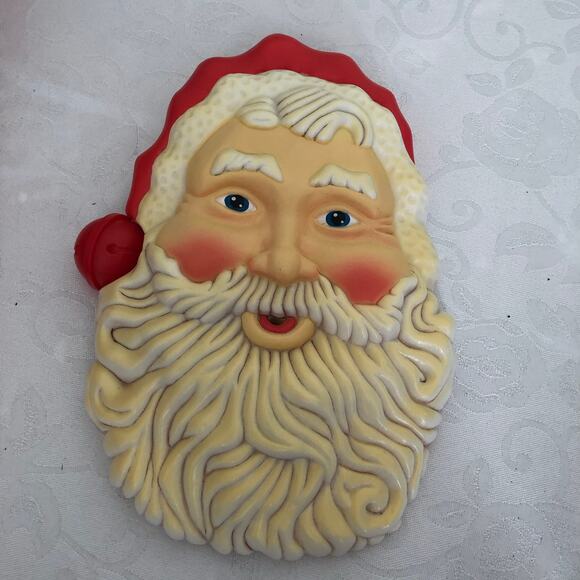 Vtg Musical Greeting Santa Door Hanger. Doesn’t work. 1990 - Picture 2 of 10